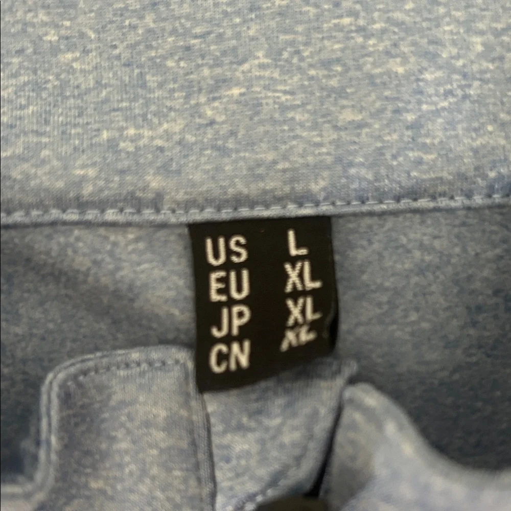 Amazon Light Blue Quarter-Zip Performance Jacket - Picture 2 of 2